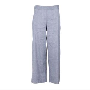 Club Monaco Linen Blend Wide Leg Blue Capris Size 4